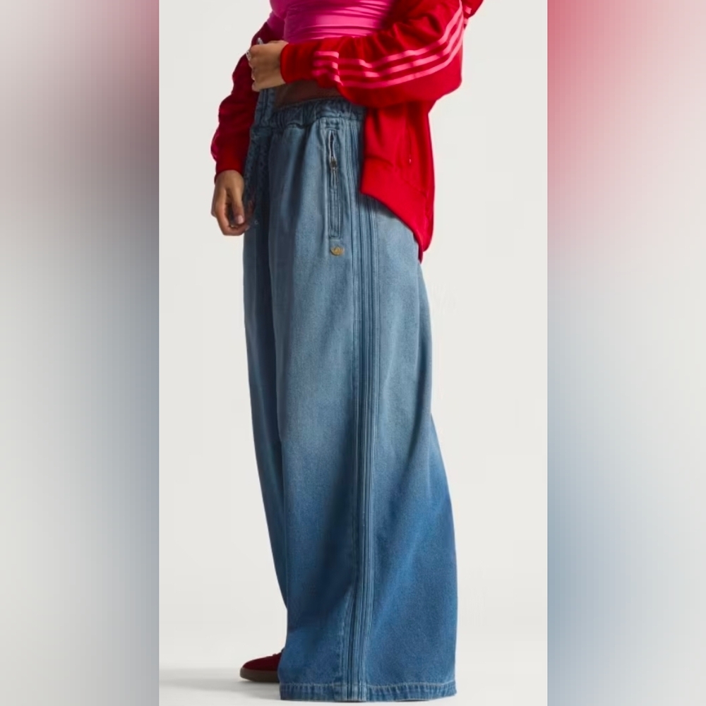 Adidas Originals KE1071 Women's Medium Vintage Denim Pants - Picture 4 of 15